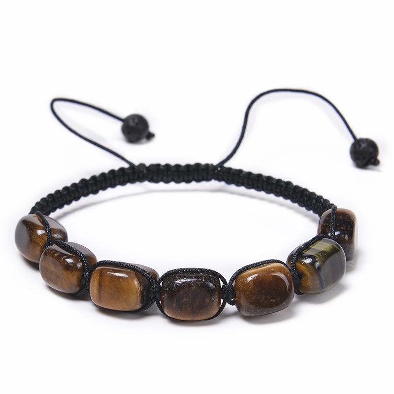 JYL TS Bracelet Yoga  Colorful Handmade Promotes Vitality & Mind-Body Balance tiger eye