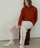 NODU Maple Basic Round Knit [Orange]