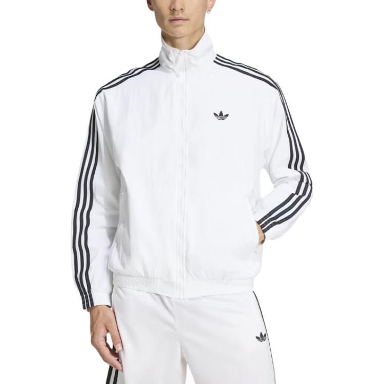 Adidas Originals Firebird Woven Tracktop Striped Zip Long Sleeve Stand Collar Jacket Men jackets KE1676 L