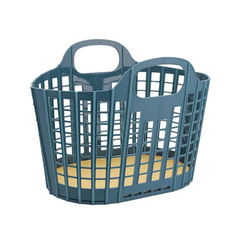 Folding Dirty Clothes Basket Portable Plastic Bathroom Basket Laundry Basket Dirty Clothes Bucket Storage Basket Snack Toy and Clothes Storage 865₽
