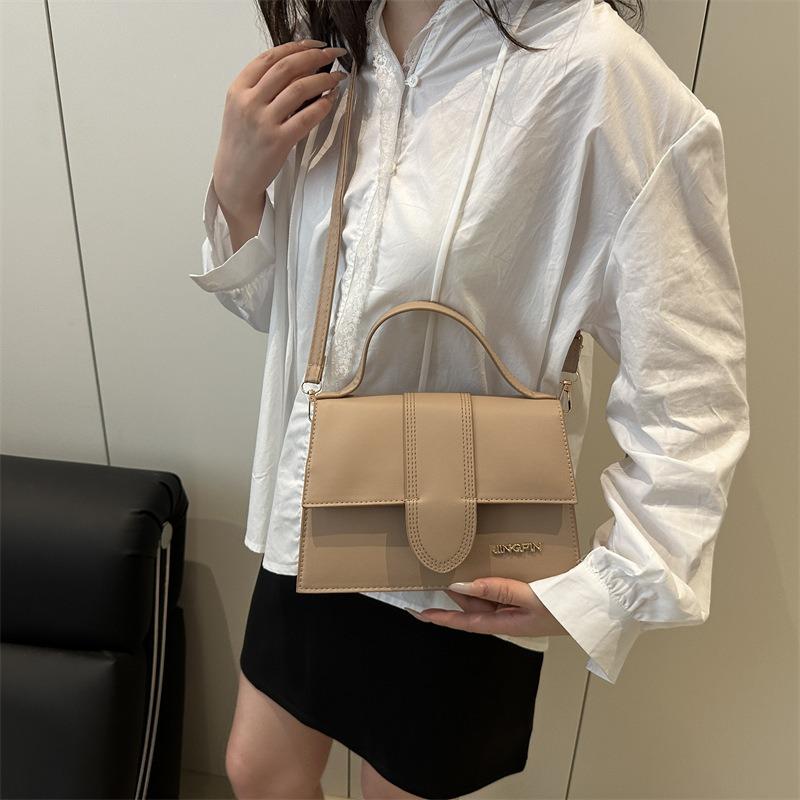 Versatile small square bag new high-end texture temperament portable shoulder bag trendy messenger bag women