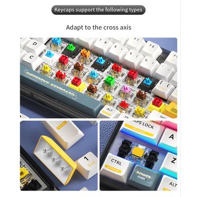 Korean Keycaps 104Keys OEM Profile Backlit Keycaps for 61/64/68/75/87/98/104 Keyboard for Customized Typing Experience