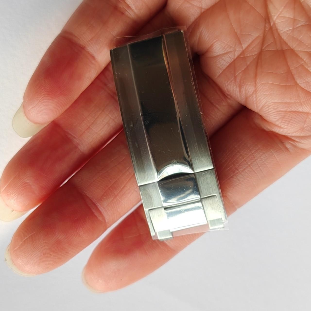 

9mm16mm Stainless steel folding buckle glide lock for Rolex submariner Oysterflex Daytona GMT watch band strap Deployment clasp 16-9mm