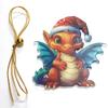 Statue Of Baby Dragon Acrylic Cute Dinosaur Baby Hanging Ornaments Christmas Anime Flying Dragon Pendant Home Car Decor Kid Gift