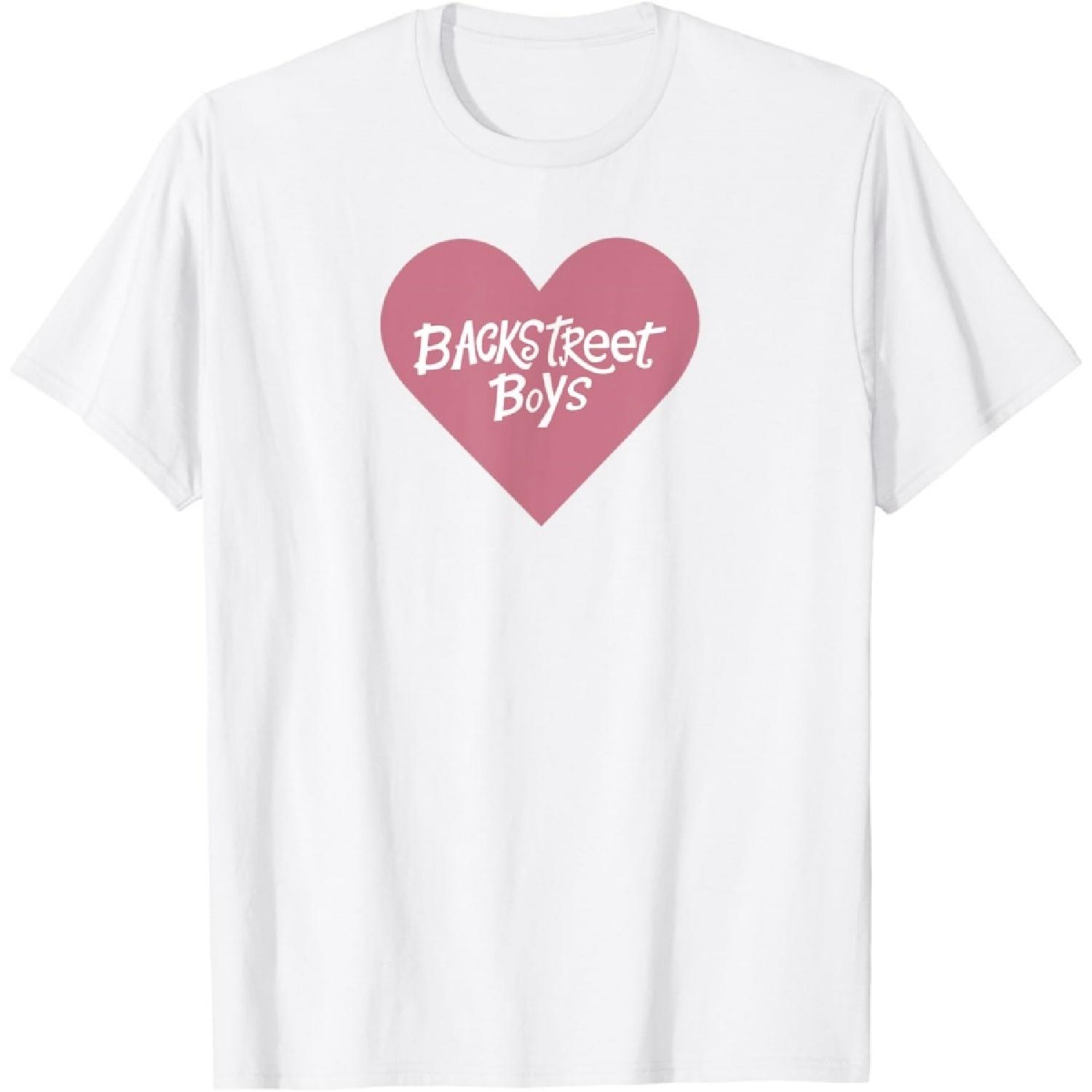 – Pink Heart Logo Valentine s Day White T-Shirt S