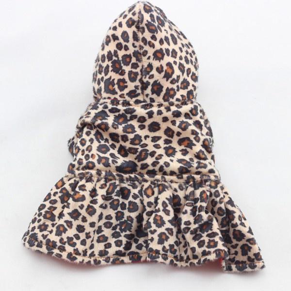 Pet Dogs Leopard Cotton Hoodie