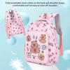 Set Zaino, Borsa Pranzo, Astuccio Capibara Cartone Animato Carino 3 Pezzi Grande Capacità Zaino Scolastico per Studenti Casual Leggero
