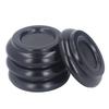 4PCS Piano Floor Protector Anti Vibration Small Size Non Slip Piano Caster Cups Floor Protector Black