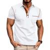 Herren Polohemd Kurzarm Sommer Lässig Sportlich Umlegekragen T-Shirt Europäische Größe Atmungsaktiv Einfarbig Oberteil