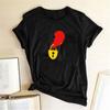 Women Men T-shirt Loose Dress Up Matched Heart Chic Anniversary Couple for Home