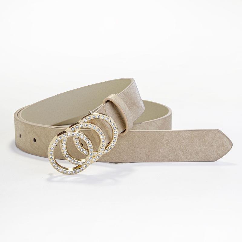 

Rhinestone Stylish Black Belt For Women Perfect For Dresses And Jeans With Durable Pu Material Beige 112x2.8