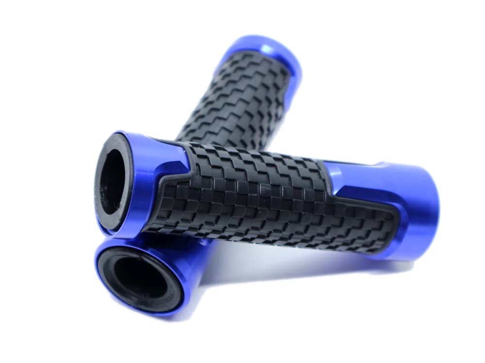 Beatus Aluminum & Rubber Bike Handle Grip 22.2mm Universal Left 22.2mm синий