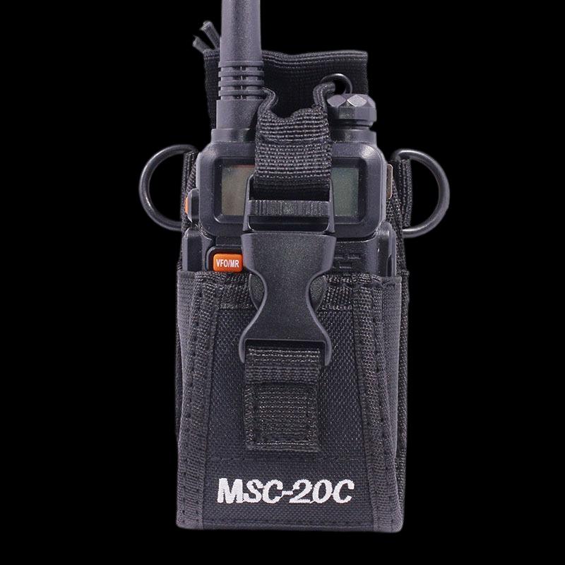 Multifunctional MSC-20C Walkie Talkie Case, Universal Radio Holder for UV-5R TYT ICOM.