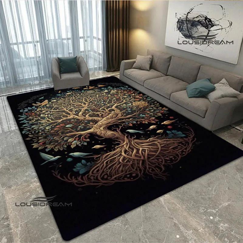 Tree of Life printed carpet kitchen mats Non -slip carpet outdoor carpets area rug bedroom decor pink room decor birthday gift