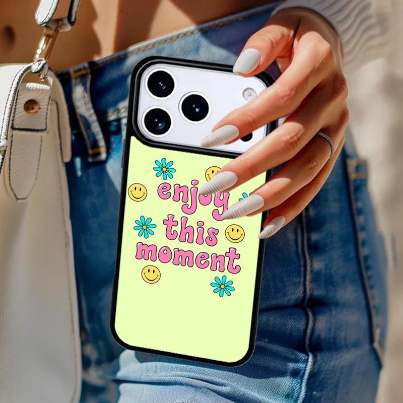Positive Good Vibe Quote Phone Case For iPhone 17 Air 14 15 13 12 Max Cover For Apple 16e 11 Pro Max Plus Coque