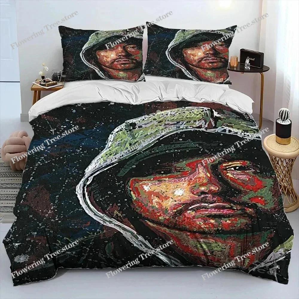 Hip Hop Art Rapper Legend Star Bedding Set Duvet Cover Bed Set Quilt Cover Pillowcase Comforter King Queen Size Boys Adult