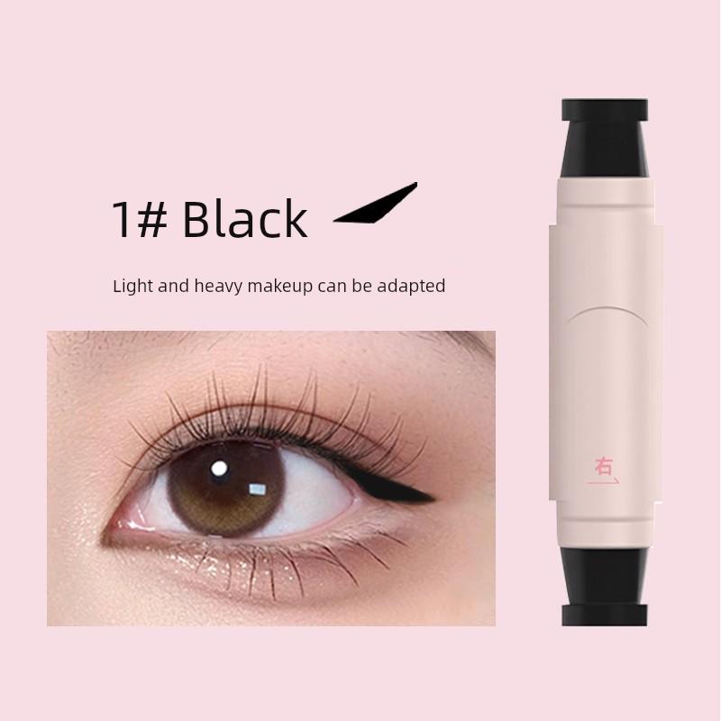 Genuine Goods Double-Headed Integrated Eyeliner Seal Precise Outline Eyeliner One Printing Molding Durable Waterproof and Sweatproof Not Smudge