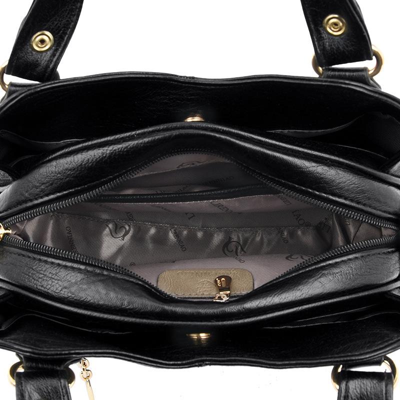 Módní Dámská kožená kabelka Tašky s horní rukojetí Dámská taška přes rameno Tote Bag Luxusní značkové kabelky pro ženy