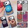 Schöne Malerei Mandala Blume Handyhülle Für Apple iPhone 17 Air 16E 15 14 Plus 13 12 11 Pro Max Mini Funda Hülle