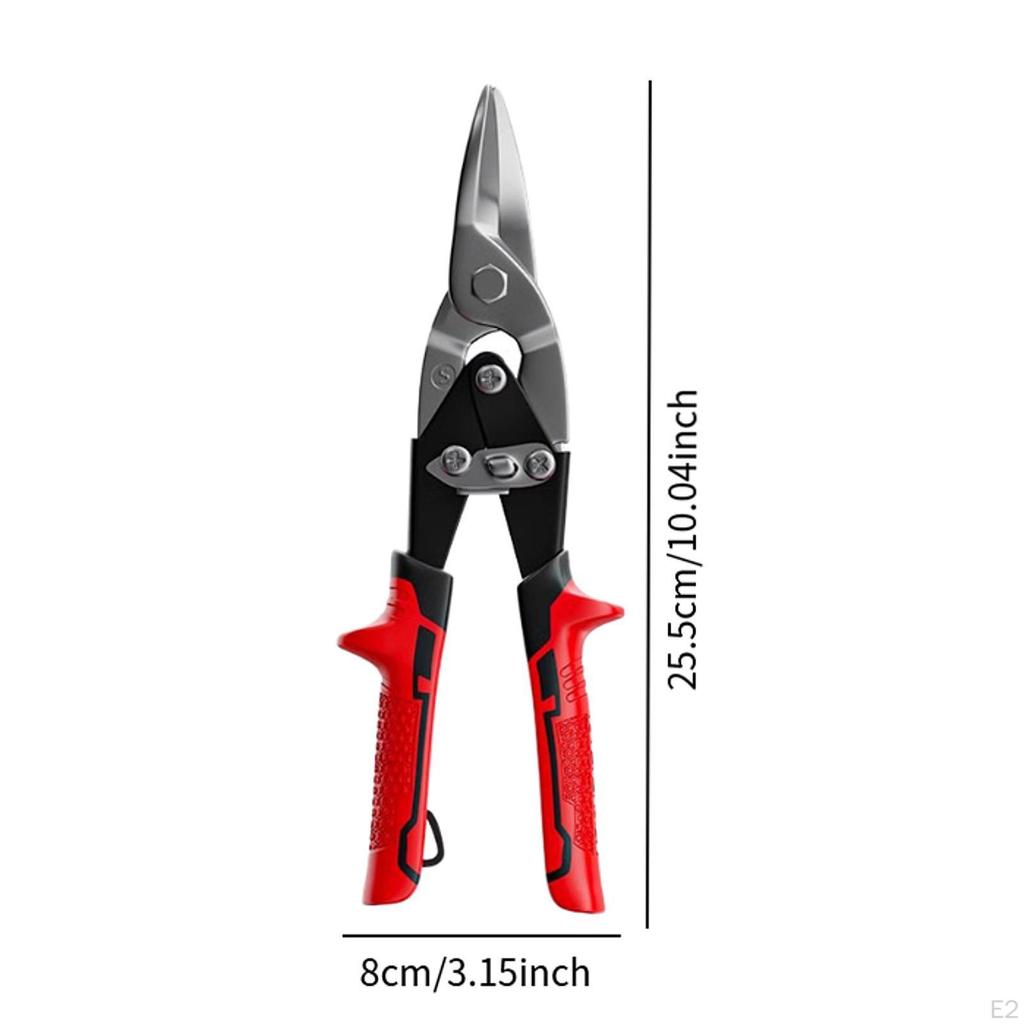 Aviation Tin Snips Cutting Shear Steel Multipurpose Professional Non Slip Handle Heavy Duty Lock