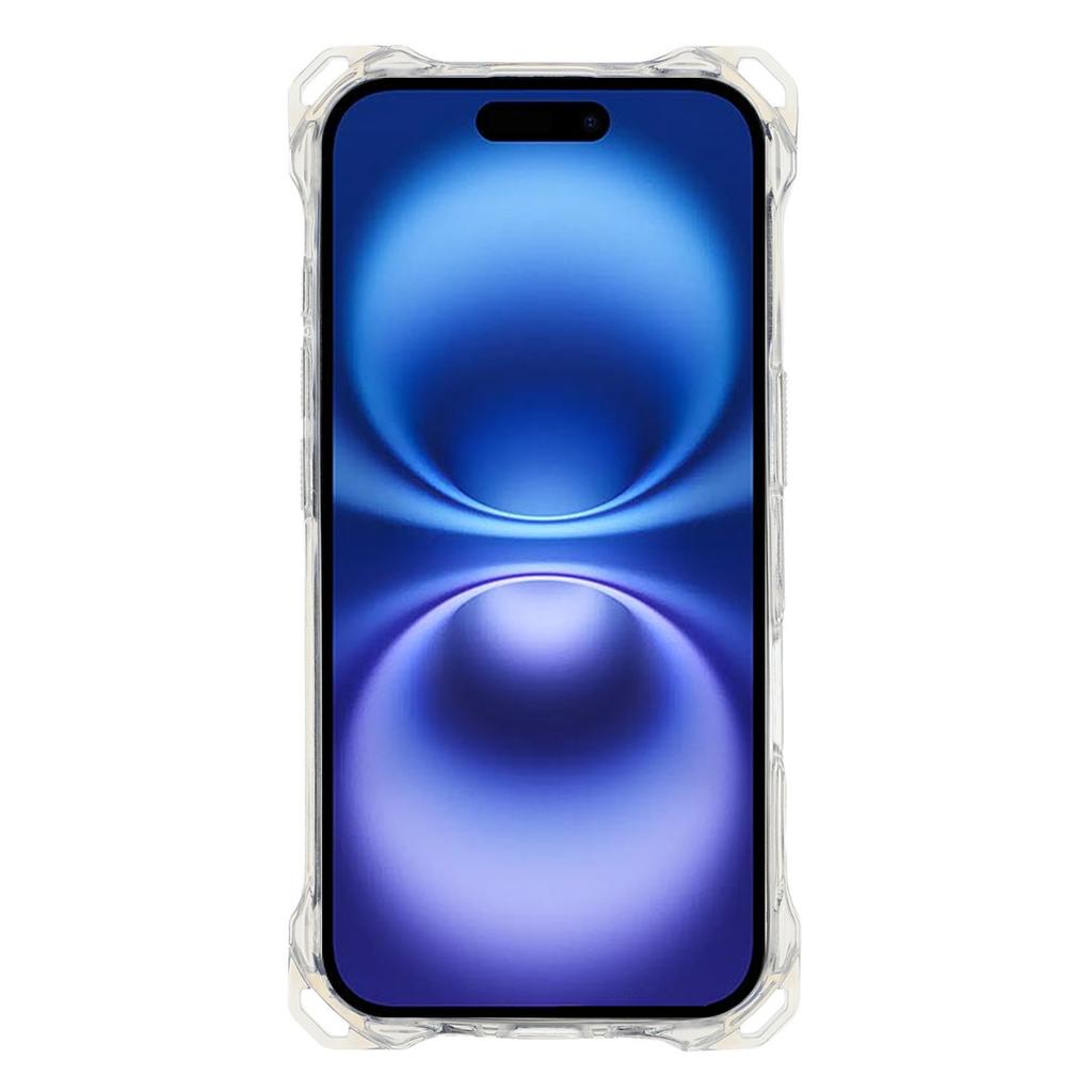 For iPhone 16 Magnetic Case with Lanyard Drop-Proof TPU+PC Phone Back Cover