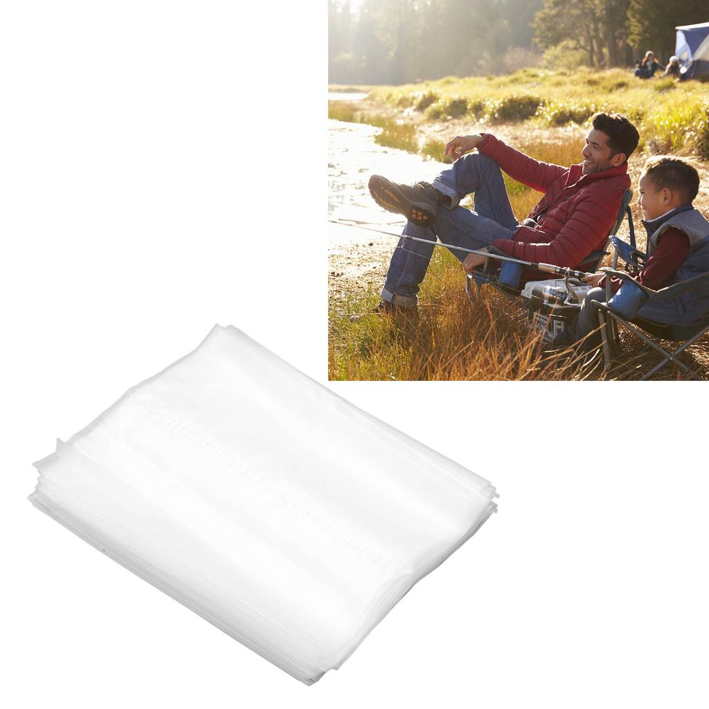 50Pcs Water Soluble Bags PVA Dissolve RefillBait Carp Fishing Equipment Tackle Accessories