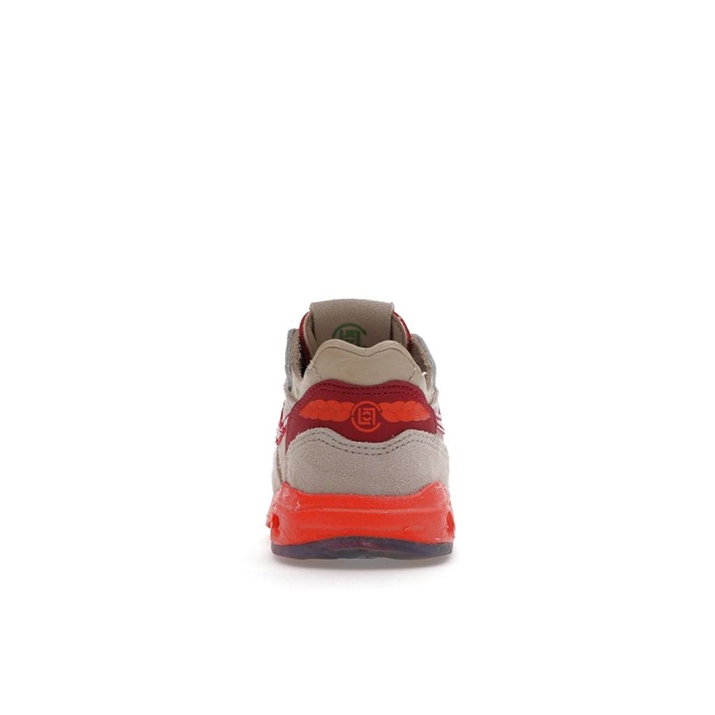 CLOT x Nike Air Max 1 TD Kiss of Death 2021 Zapatillas de Bebé Marrón Claro Malla Rojo Oscuro DH2492-100