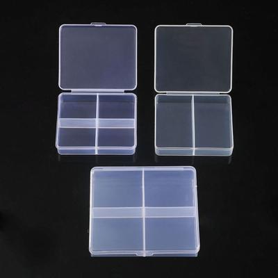 Plastic Transparent Storage Box Square Sundries Organizer Small Items Case  Packing Boxes