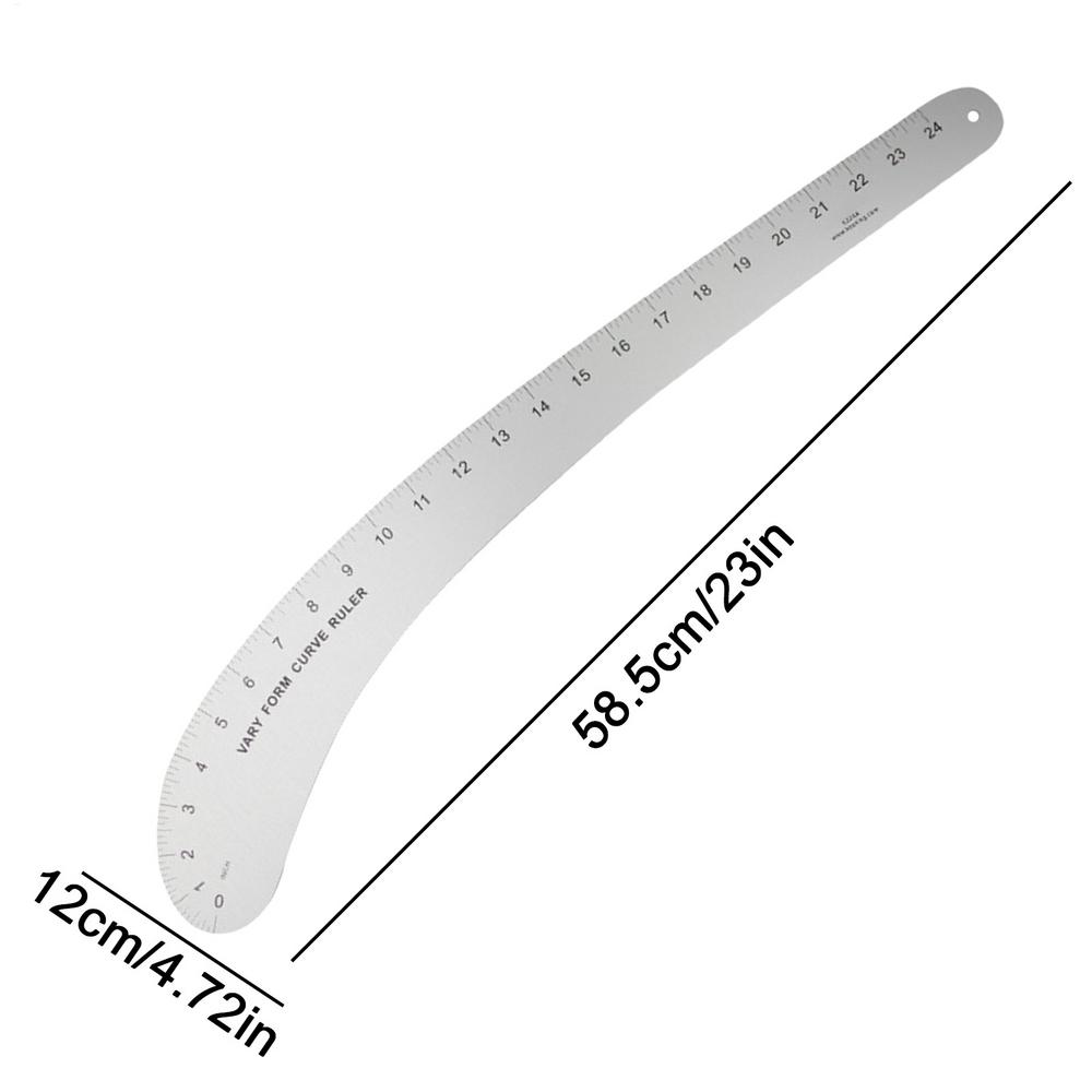 

Aluminum alloy French Curve Ruler Accurate Scale Drafting Template for Craft Design Drawing Handcraft Professional Drafting Tool