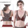Floral Secrets Comfort Rose Bra, Comfort Rose Lift Bra, Front Closure Push Up Wire-free Seamless Bra C 25-26