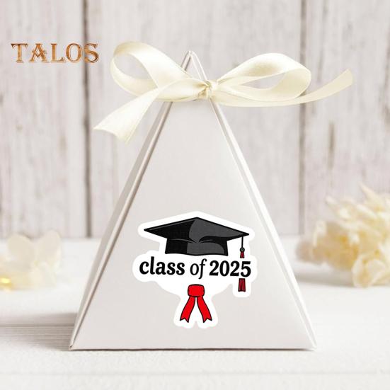 10/30/50 Teile/beutel Klasse von 2025 Graduierung Saison Aufkleber Starke Kleberücken Beschichtete Papier Senioren Schule Aufkleber