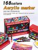 Acrylic Paint Markers, Fine Tip Acrylic Paint Pen, Waterproof & High Saturation Ideal for Wood, Metal, Plastic, Canvas, Fabric