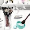 Silicone Makeup Brush Cleaner Bowl - 1pcs Unscented Brush Cleaning Mat with Scrubber Pad for Eyebrow, Blush, Facial & Eye Brushes