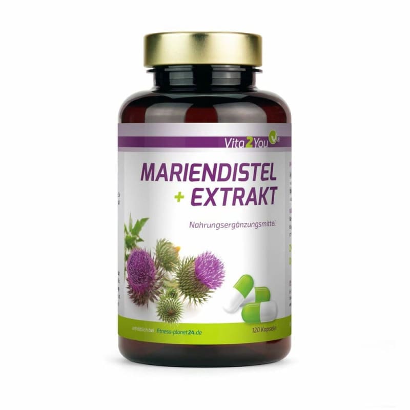 Vita2You Silymarin Milk Thistle Extract 600 mg 120 Capsules (4-Month Supply)