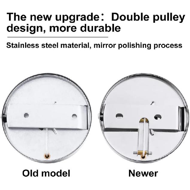 Retractable Clothesline Adjustable 304 Stainless Steel Shower Clothesline With Lock Button For RV Camper Caravan Motorhome