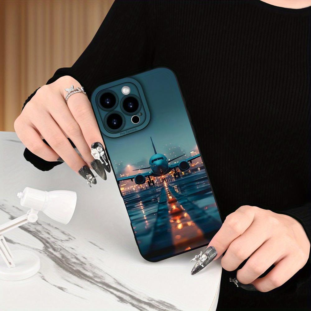 Creative airplane pattern phone case suitable for iPhone 17 16 15 14 13 12 11 Pro/Max/Plus anti drop and shockproof back cover