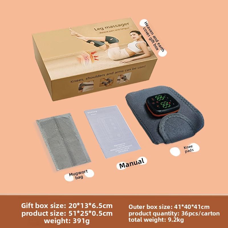 

Самонагревающиеся наколенники Вибрация Горячий компресс Массажер для коленей Старый Холодный Сустав ноги Тепло EMS Массажер Новый продукт English