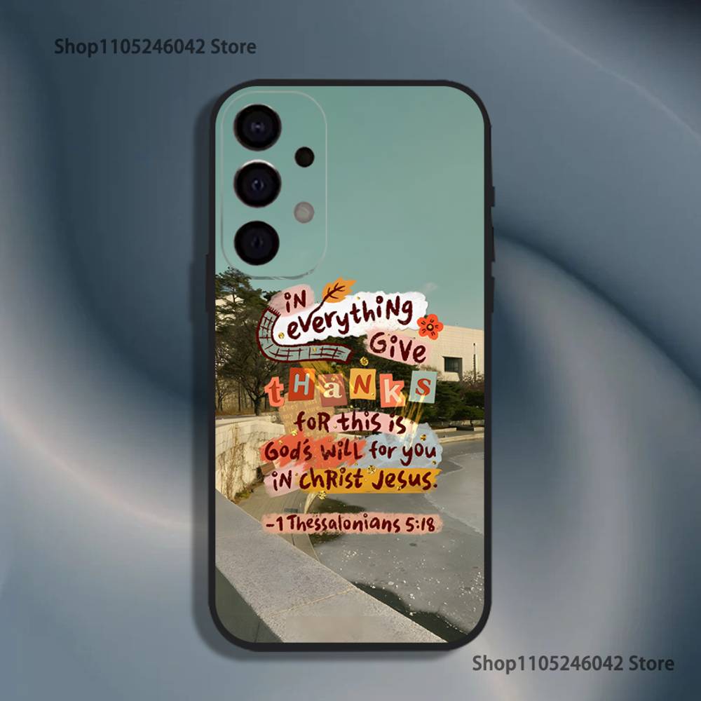 

Jesus Bible Verses Shockproof Phone Case For Samsung S26,S25,S24,S21,S22,S23,S30,Ultra,S20,Plus,Fe,Lite,5G Black Cover Samsung S25Plus