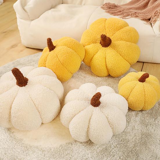 Plush Pumpkin Pillows Soft And Comfortable Throw Pillow Halloween Thanksgiving Aesthetic Autumn Cushion for Living Room