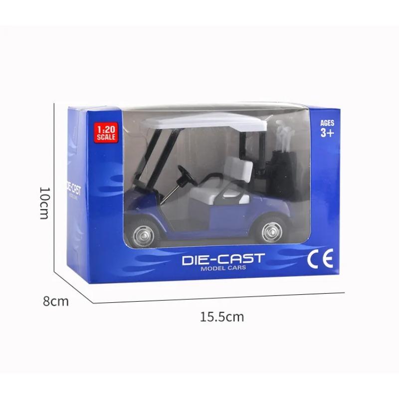 1/20 Maßstab Golfwagen Die Cast Modellauto Legierung Rückzugsfahrzeug Spielzeugmodelle Kinderspielzeug Sammlungen Hobby Ornamente Geburtstagsgeschenke
