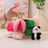 Cartoon Capibara Capybara Doll Plush Toy Hamburger Capybara Panda Small Pendant Bag Keychain