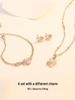 Double-Sided Lucky Four-Leaf Clover Pendant Necklace In S999 Sterling Silver - Versatile Clavicle Chain Gift for Girlfriend