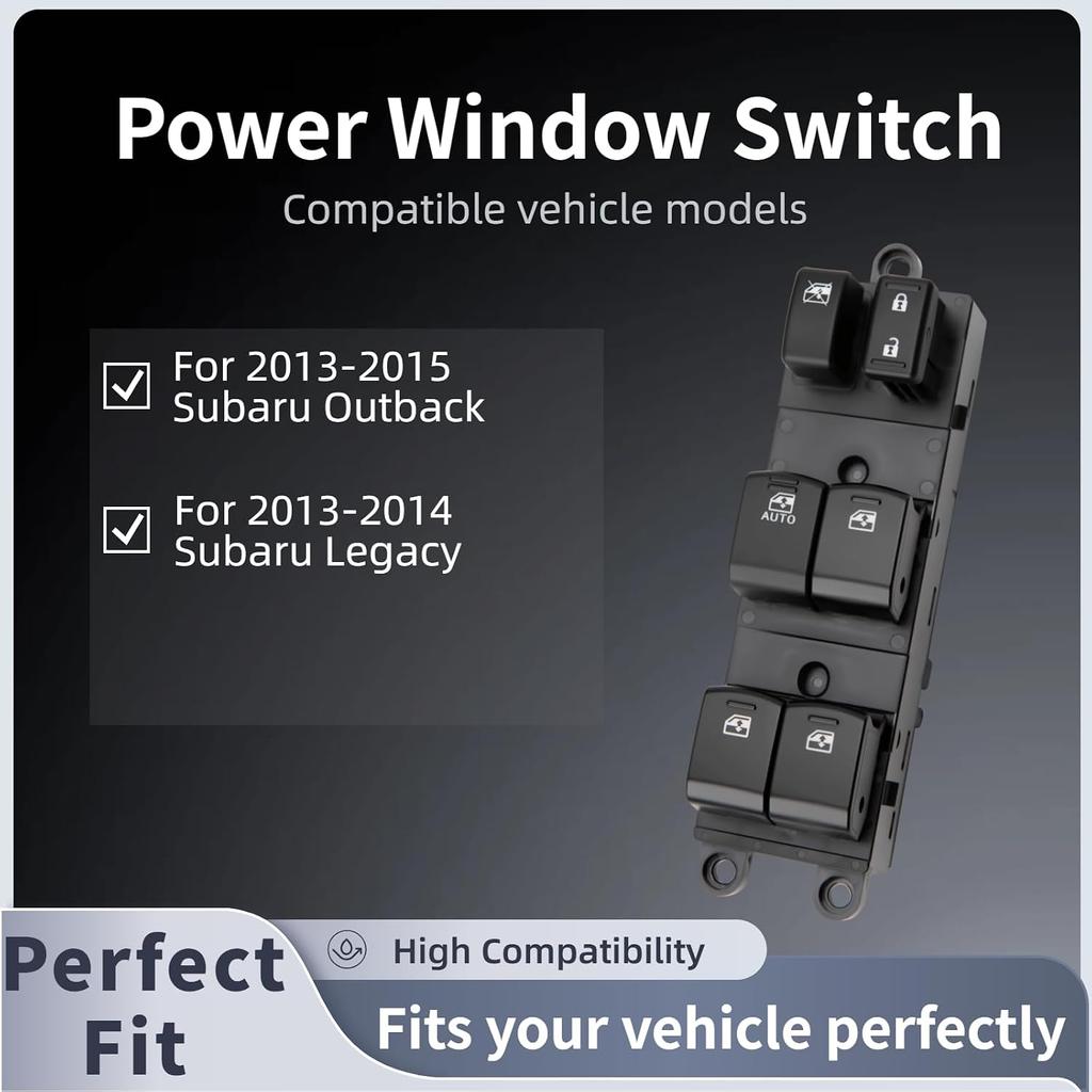 Power Window Switch for Subaru 2013-2015 Outback/Legacy OE 83071-AJ240 | Front Left Driver Side Window Switch Replaces 83071-AJ21C|Orange