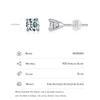 Modian Moissanite 1CT 2CT D Color VVS1 EX Luxury Stud Earrings 925 Sterling Silver Sparkling Earrings For Women Wedding Jewelry