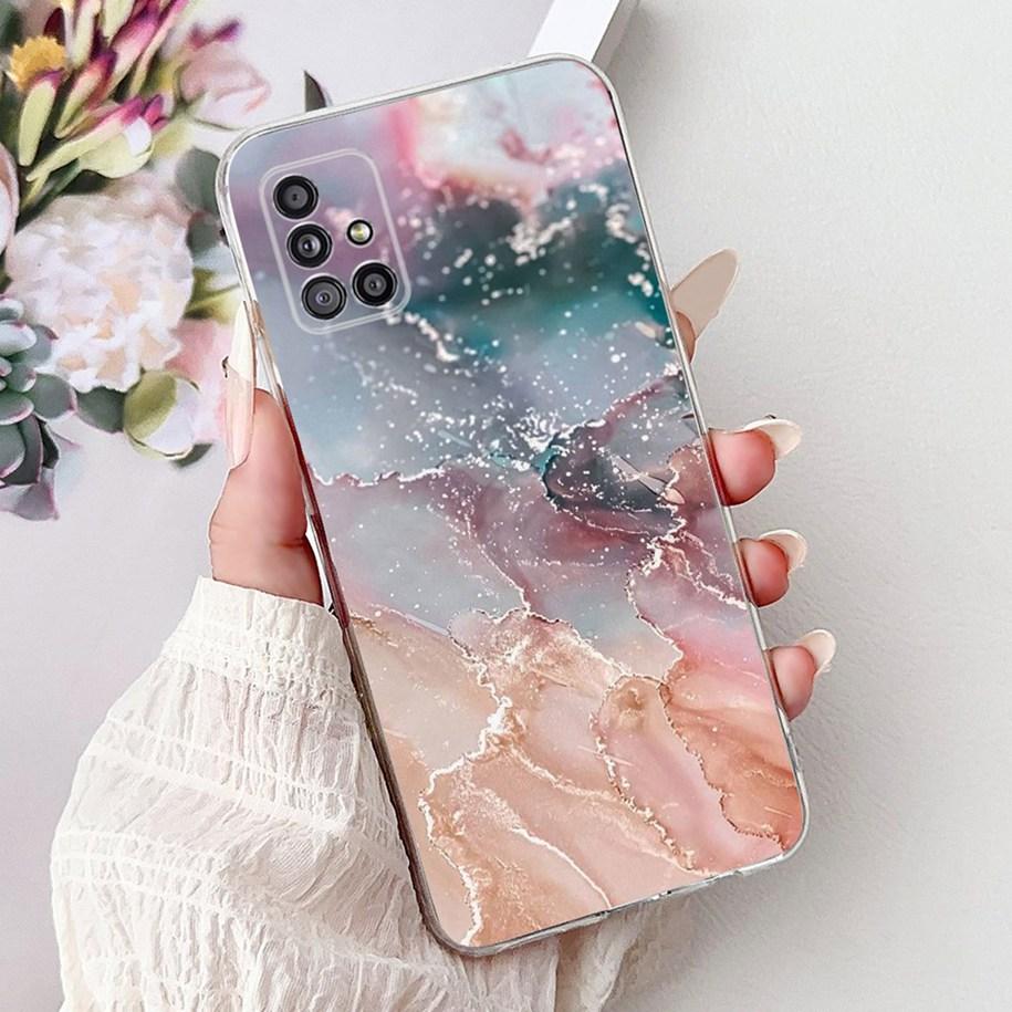 Case For Samsung Galaxy A31 A51 A71 Cover Fashion Butterfly Flower Soft Silicone Back Cover For Samsung A51 5G SM-A516B TPU Capa