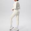 Solid Color Racerback Yoga Three-piece Set for Fitness & Running