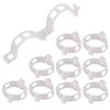 New 50/100 Pieces Of Plant Clips Support Reusable Plastic Connection Fixing Vines Protection Grafting Fixing Tools Home Supplies