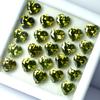 6x6 MM 9 PCS Natural Green Sapphire Heart Cut Loose Gemstone CERTIFIED Lot