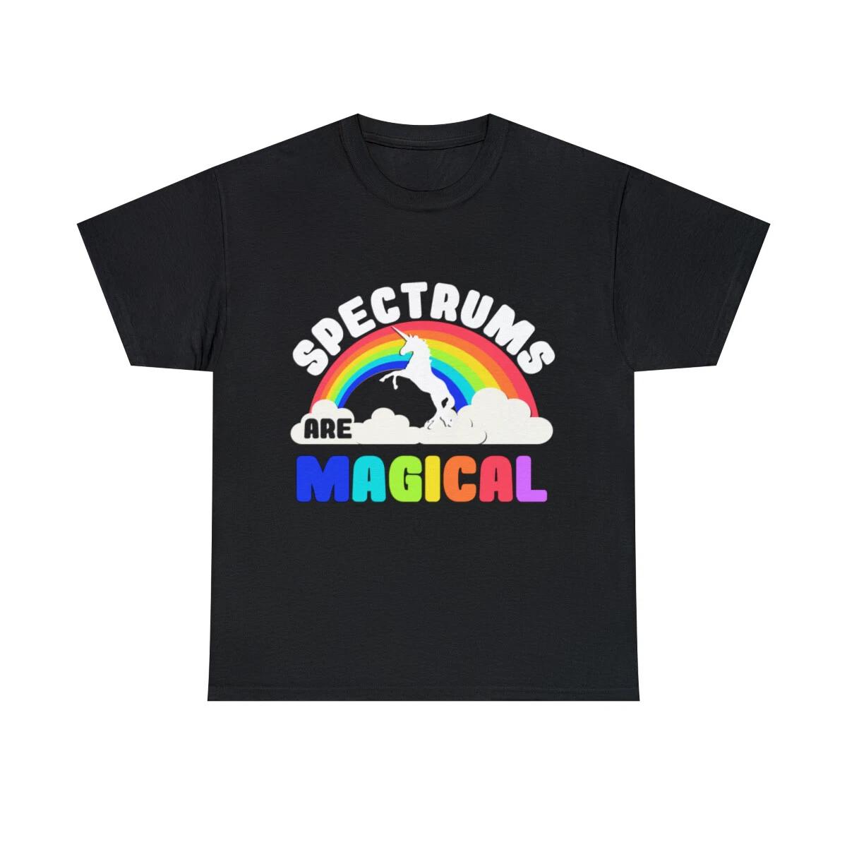 Autism Awareness Spectrums Are Magical Graphic Tee Shirt, S-5XL 3XL