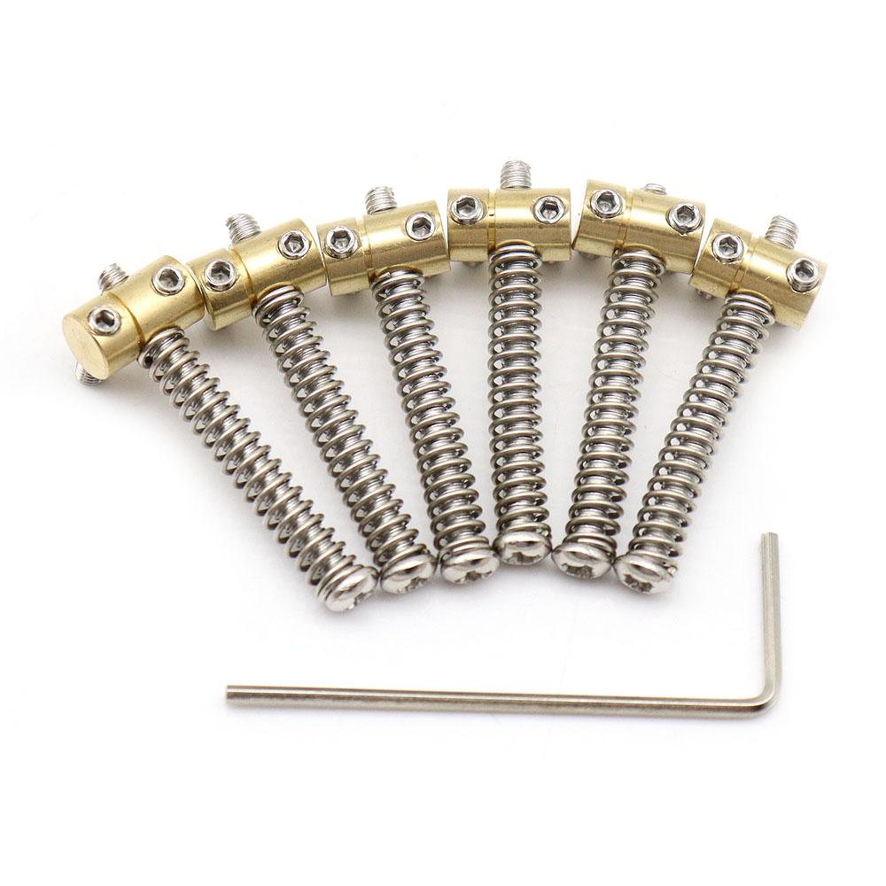 

Set of 6 String Electric Guitar Bridge Saddle Mounting Screw Fixed String Saddle for TL Electric Guitar Accessories